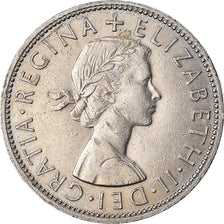 Coin, Great Britain, Elizabeth II, 1/2 Crown, 1965, EF(40-45), Copper-nickel