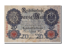 Banknot, Niemcy, 20 Mark, 1908, 1908-02-07, EF(40-45)
