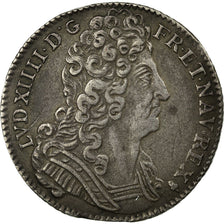 Monnaie, France, Louis XIV, 1/4 Écu aux 3 couronnes, 1/4 Ecu, 1709, Reims
