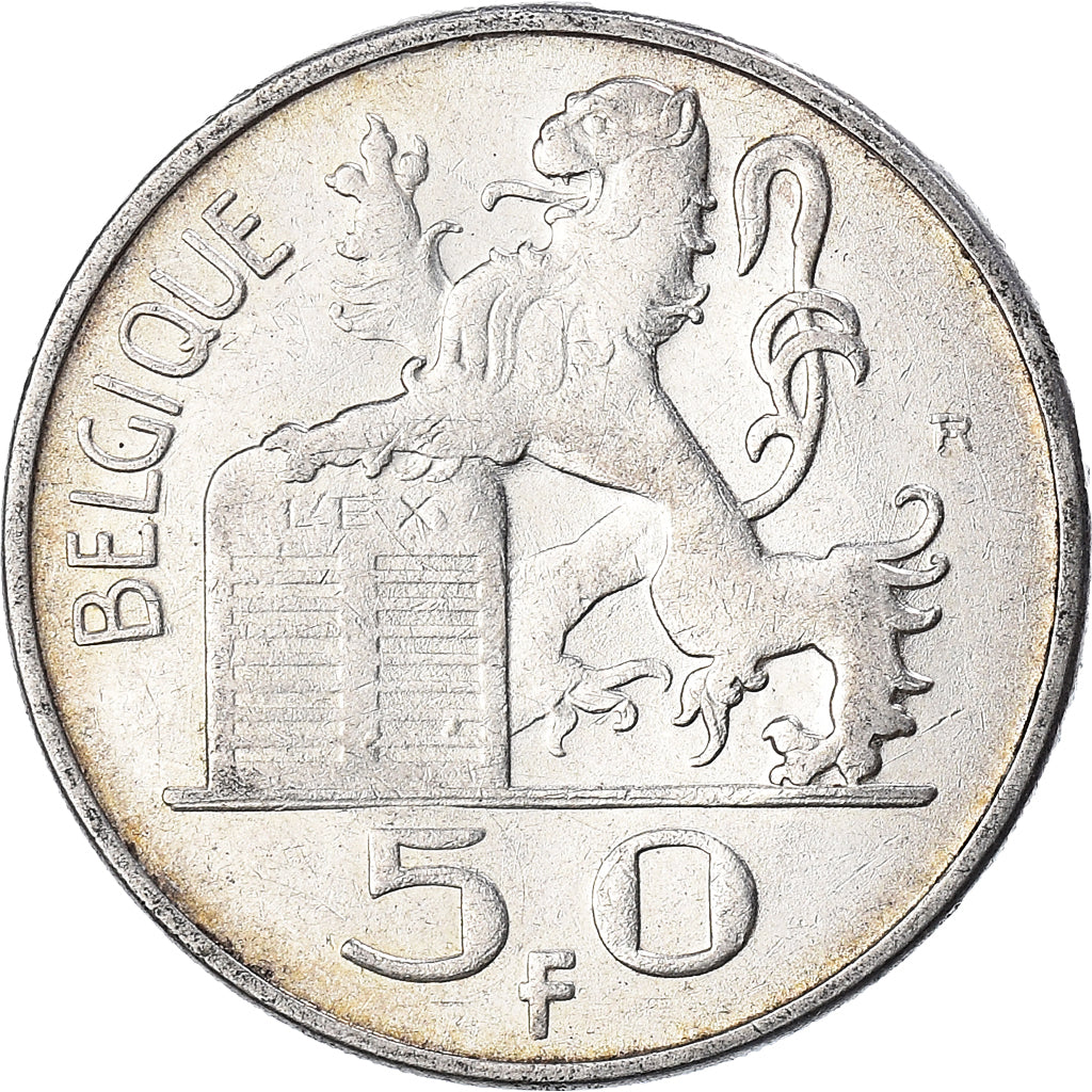 Monnaie, Belgique, 50 Francs, 50 Frank, 1949, TTB, Argent, KM:136.1