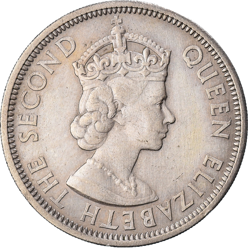 Moneta, Stati dei Caraibi Orientali, 50 Cents, 1955, BB, Rame-nichel