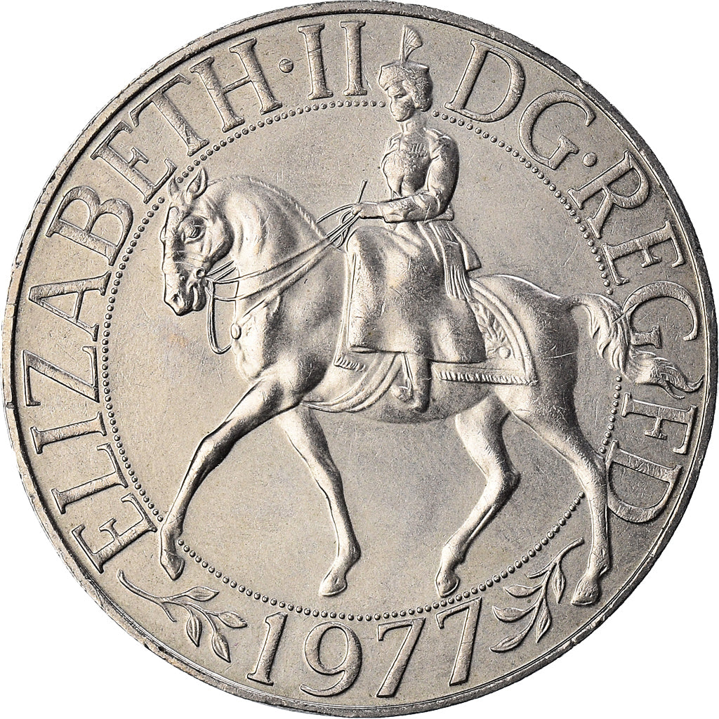 Coin, Great Britain, Elizabeth II, 25 New Pence, 1977, MS(63), Copper-nickel