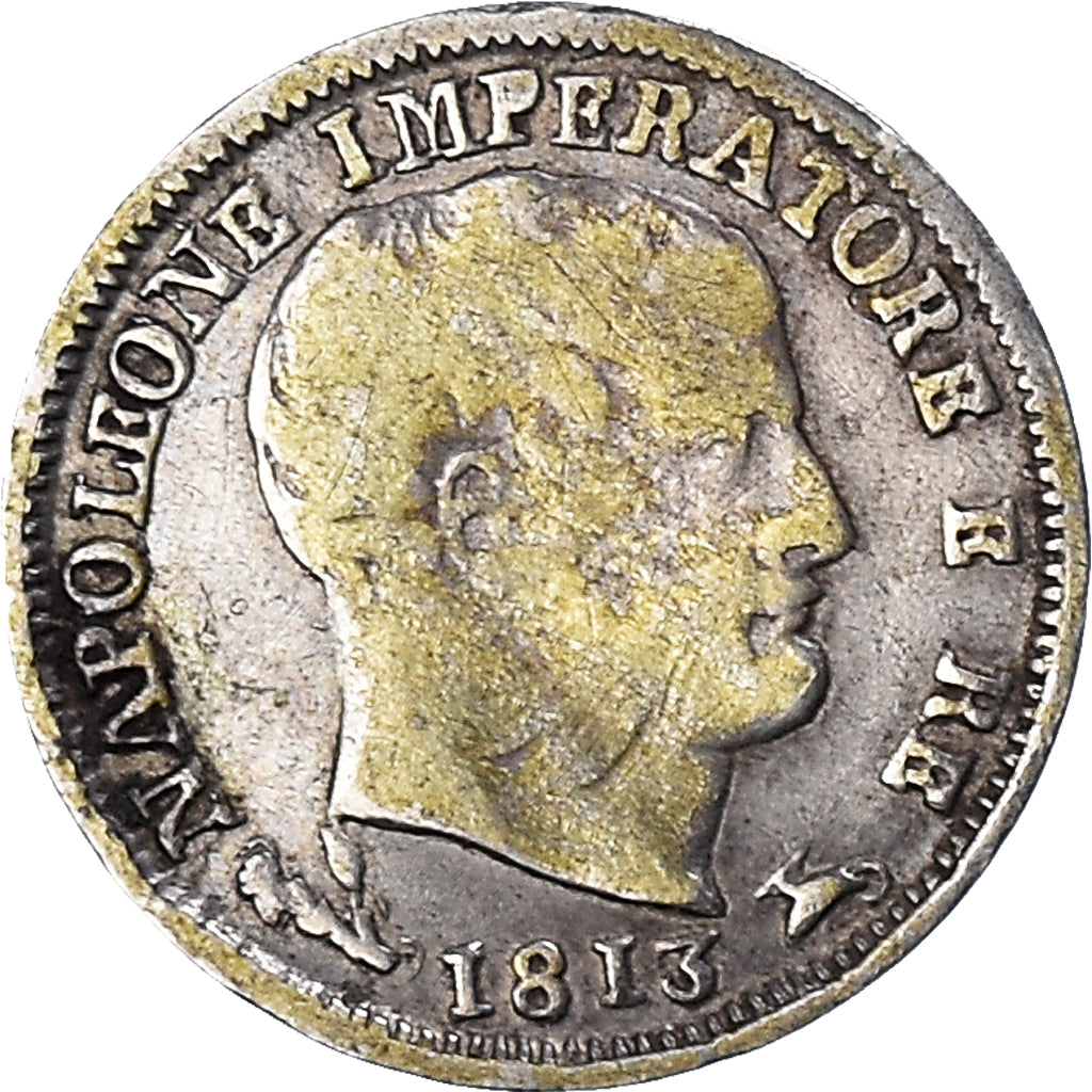 Moeda, ESTADOS ITALIANOS, KINGDOM OF NAPOLEON, Napoleon I, 5 Soldi, 1813