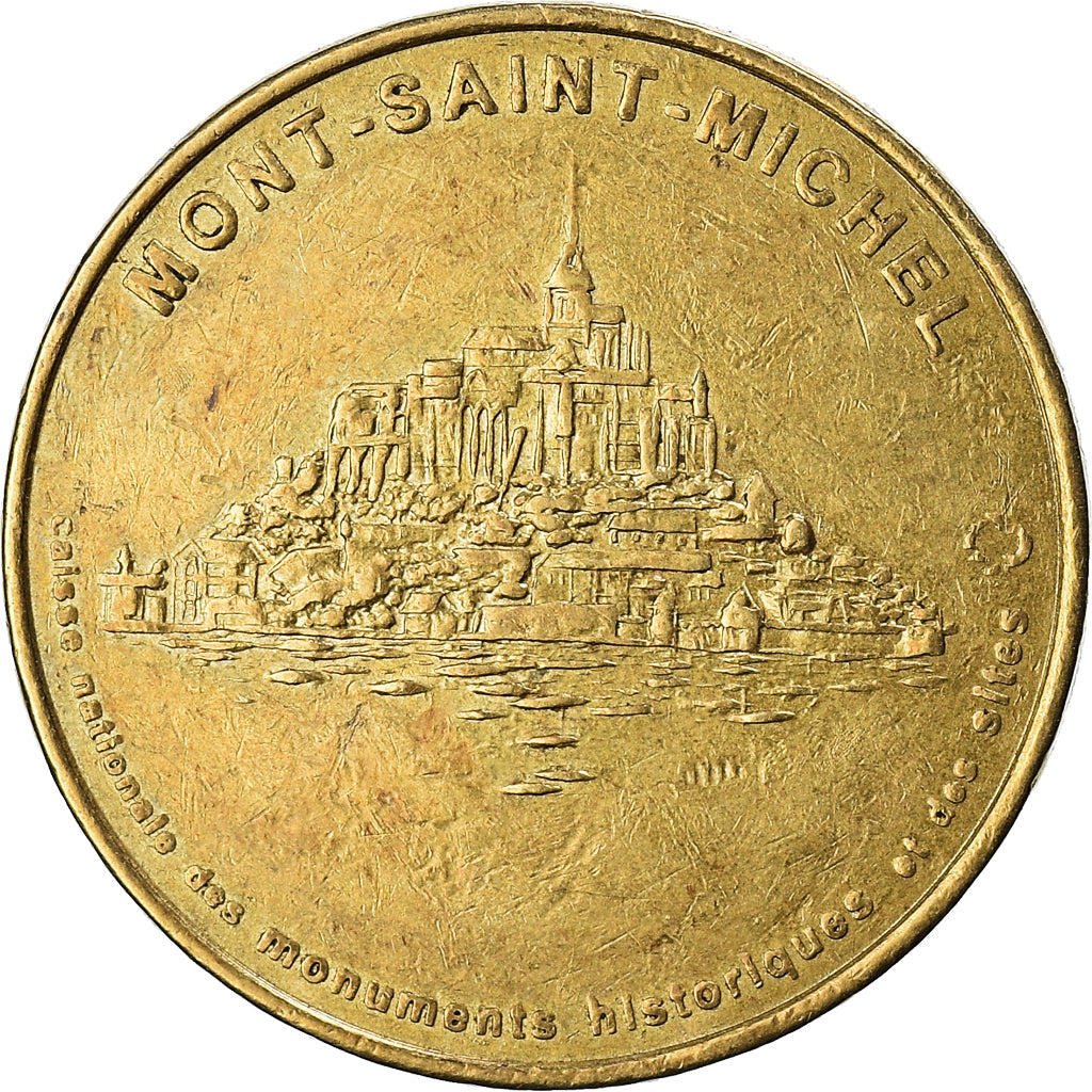 França, Token, Token turístico, Mont-Saint-Michel - Vue n°1, 1999, MDP