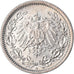 Coin, GERMANY - EMPIRE, 1/2 Mark, 1915, Berlin, AU(50-53), Silver, KM:17