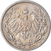 Coin, GERMANY - EMPIRE, 1/2 Mark, 1905, Karlsruhe, EF(40-45), Silver, KM:17