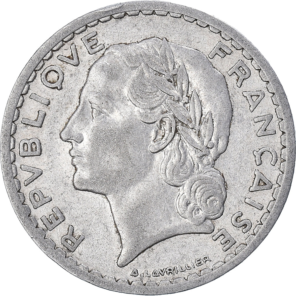 Monnaie, France, Lavrillier, 5 Francs, 1946, Paris, TB, Aluminium, KM:888b.1