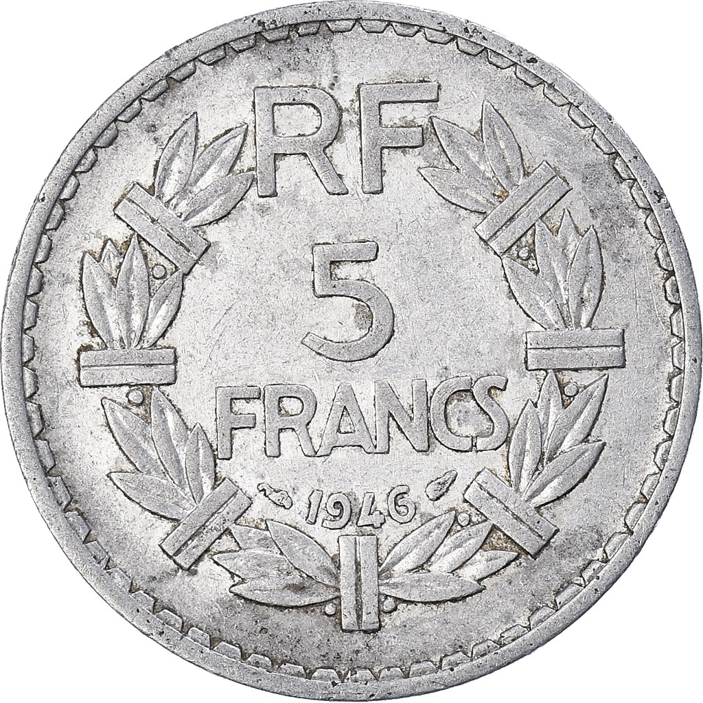 Monnaie, France, Lavrillier, 5 Francs, 1946, Paris, TB, Aluminium, KM:888b.1