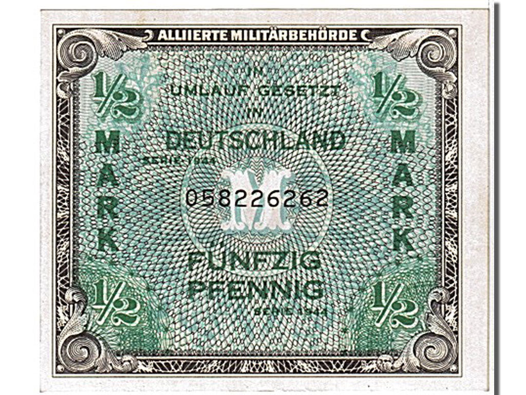 Germany, 1/2 Mark, 1944, KM #191a, UNC(65-70), 058226262