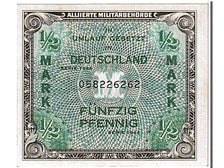 Germany, 1/2 Mark, 1944, KM #191a, UNC(65-70), 058226262
