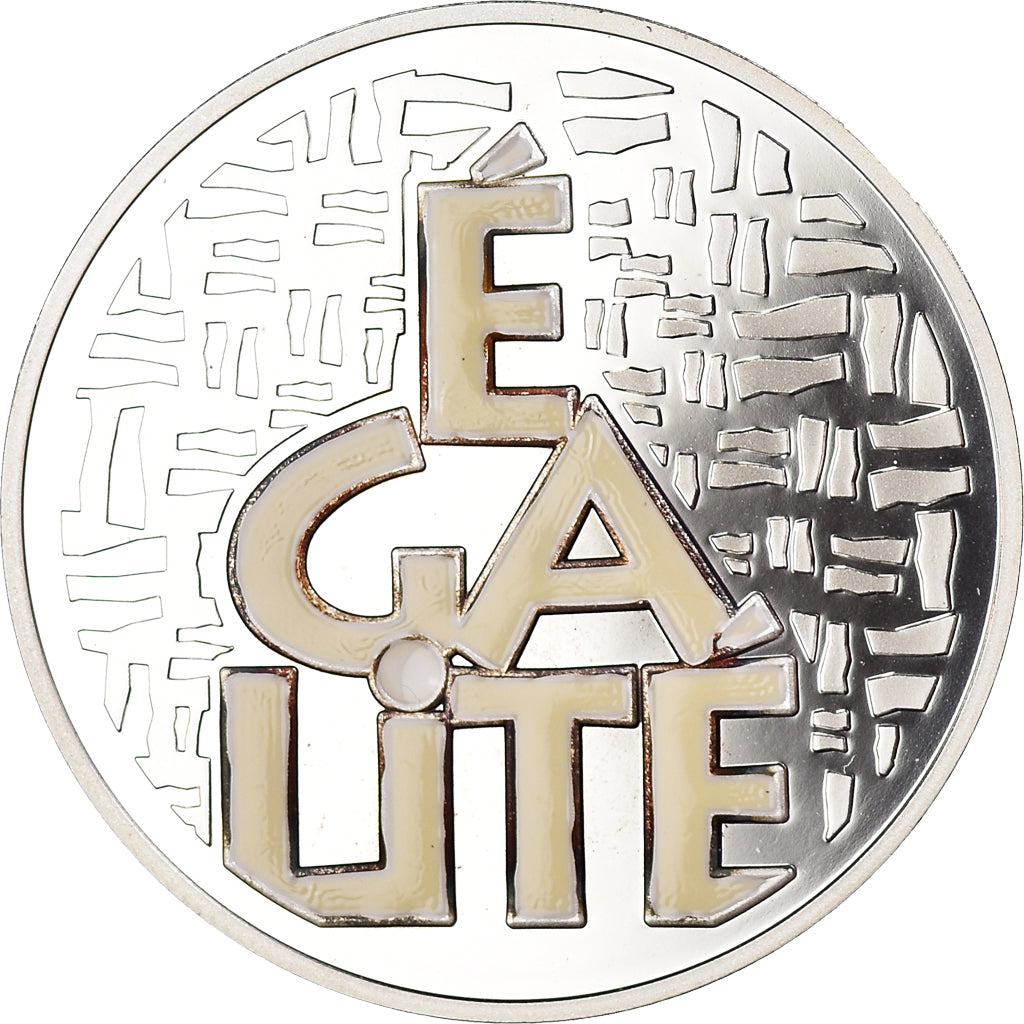 Coin, France, Egalité, 6.55957 Francs, 2001, Paris, Egalité.BE.colorized.