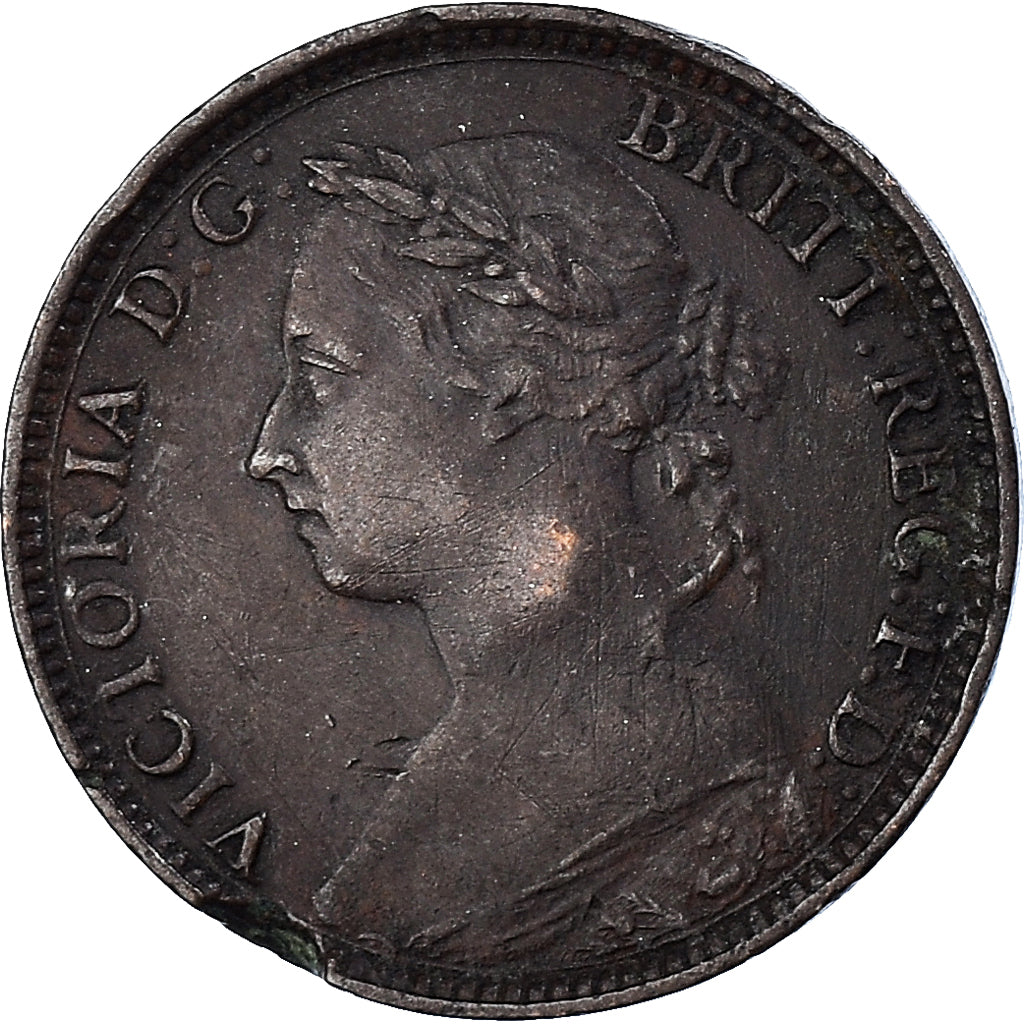 Münze, Großbritannien, Victoria, Farthing, 1891, SGE+, Bronze, KM:753