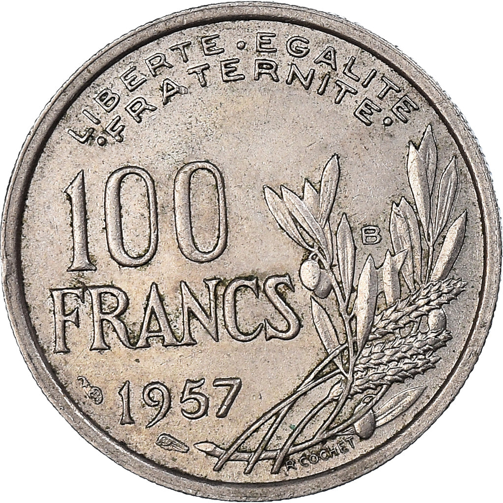 Coin, France, Cochet, 100 Francs, 1957, Beaumont - Le Roger, EF(40-45)