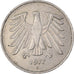 Coin, GERMANY - FEDERAL REPUBLIC, 5 Mark, 1977, Hamburg, EF(40-45)