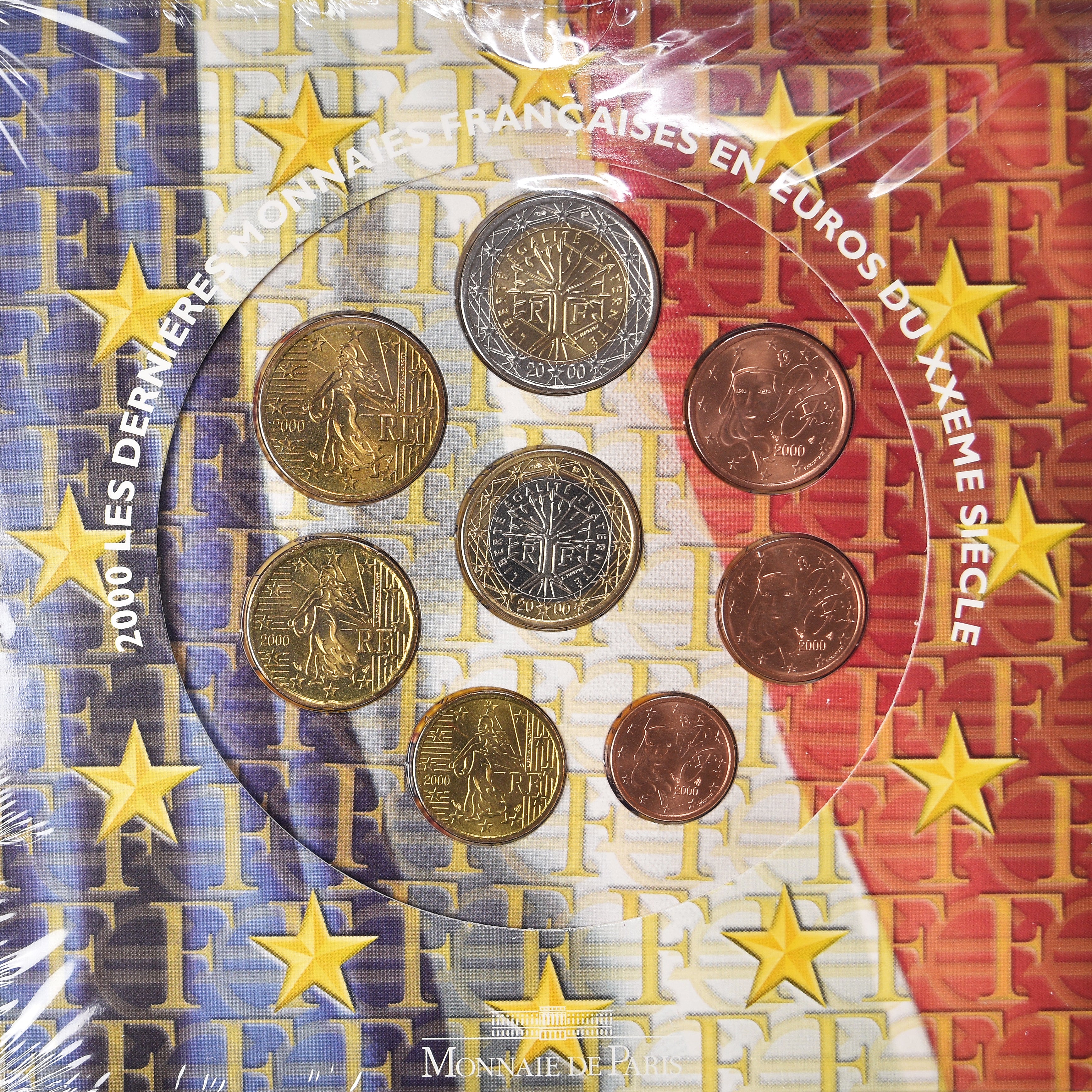 Francia, Euro-Set, 2000, FDC, FDC, (Senza composizione)