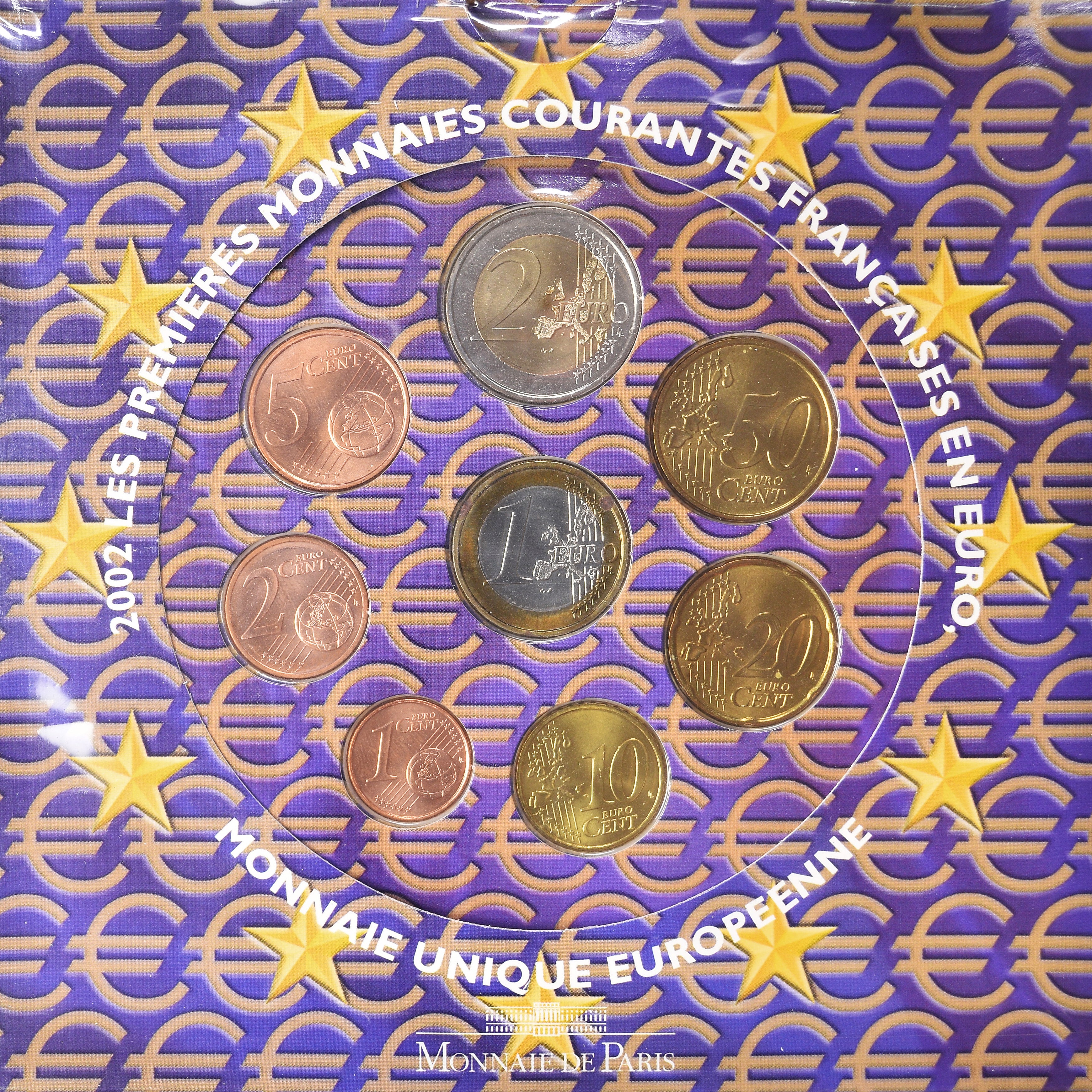 Francia, Euro-Set, 2002, FDC, FDC, (Sin composición)