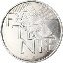 Francja, 5 Euro, 2013, Fraternité., MS(63), Srebro, Gadoury:EU647