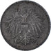 Coin, Austria, Karl I, 20 Heller, 1917, EF(40-45), Iron, KM:2826