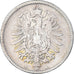 Coin, GERMANY - EMPIRE, Wilhelm I, Mark, 1873, Berlin, VF(20-25), Silver, KM:7