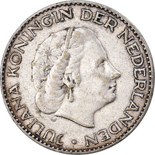 Coin, Netherlands, Juliana, Gulden, 1955, VF(30-35), Silver, KM:184