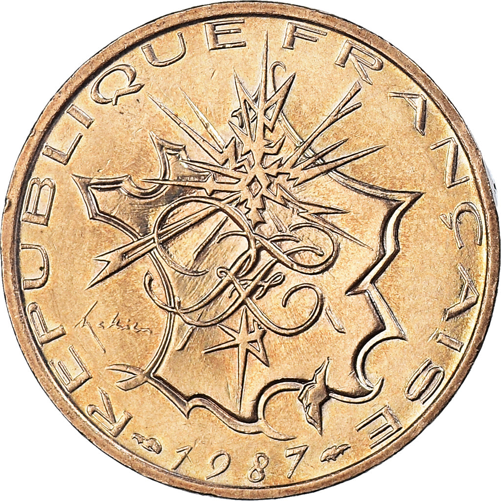Monnaie, France, Mathieu, 10 Francs, 1987, TTB+, Nickel-Cuivre, Gadoury:814