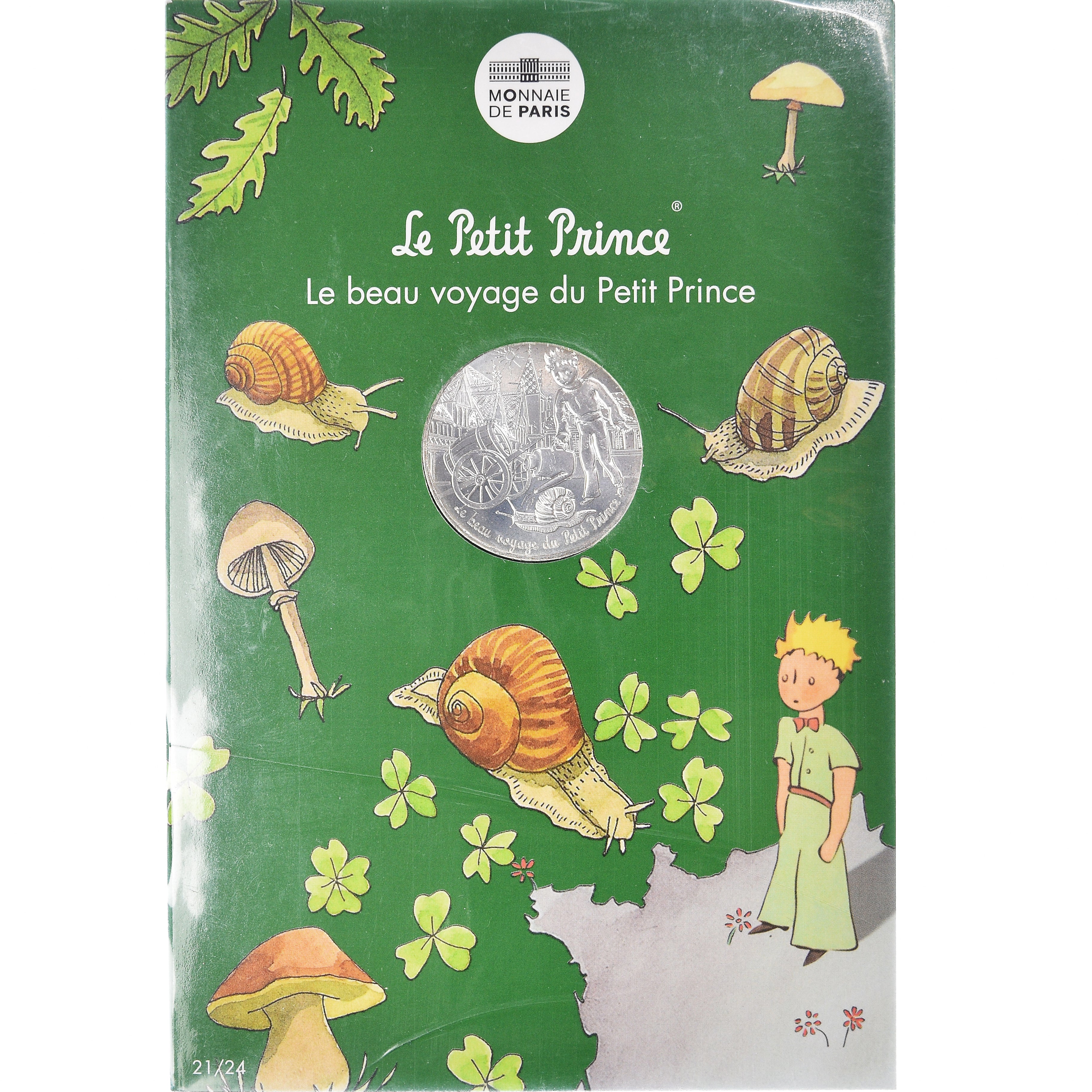 Francia, Monnaie de Paris, 10 Euro, Le Petit Prince (en Bourgogne), 2016, FDC