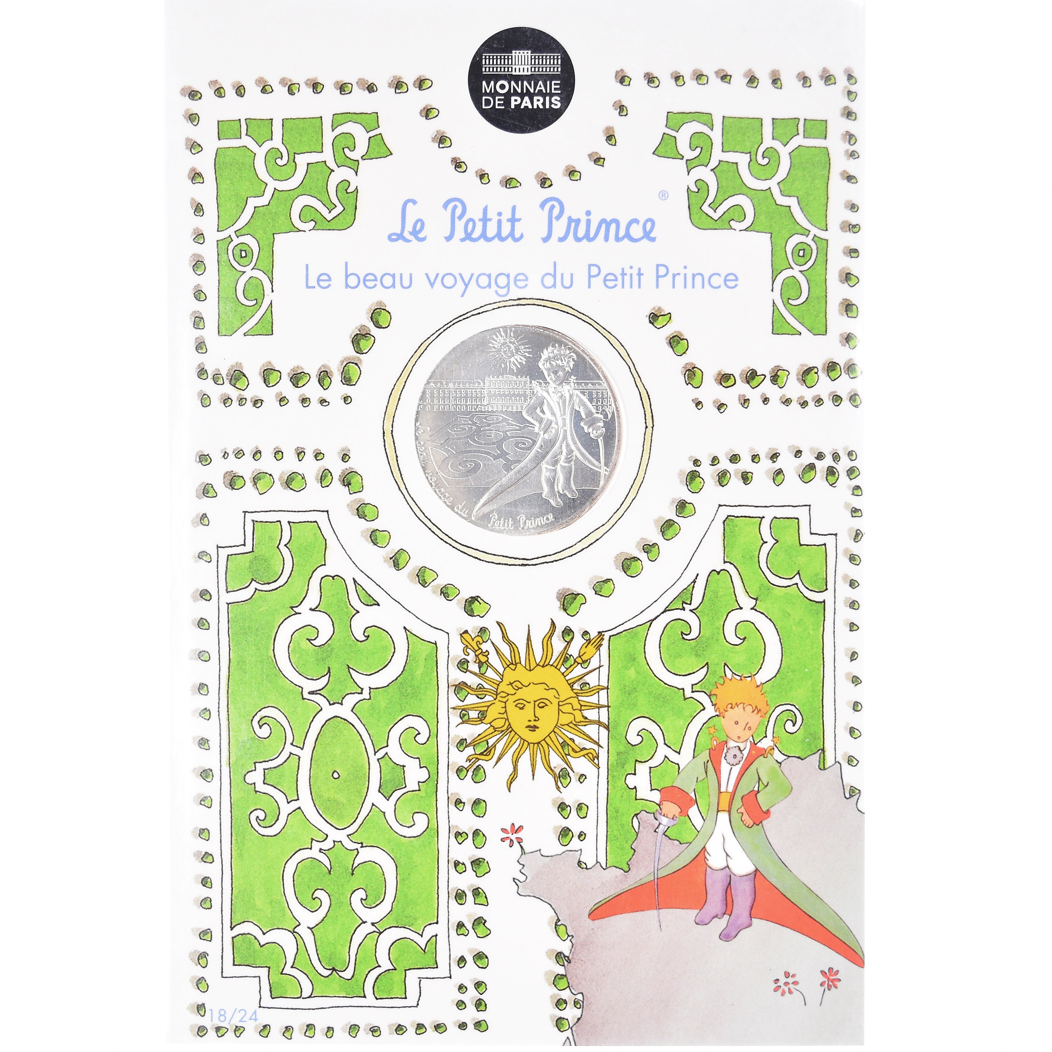 Francja, Monnaie de Paris, 10 Euro, Le Petit Prince (au château de Versailles)