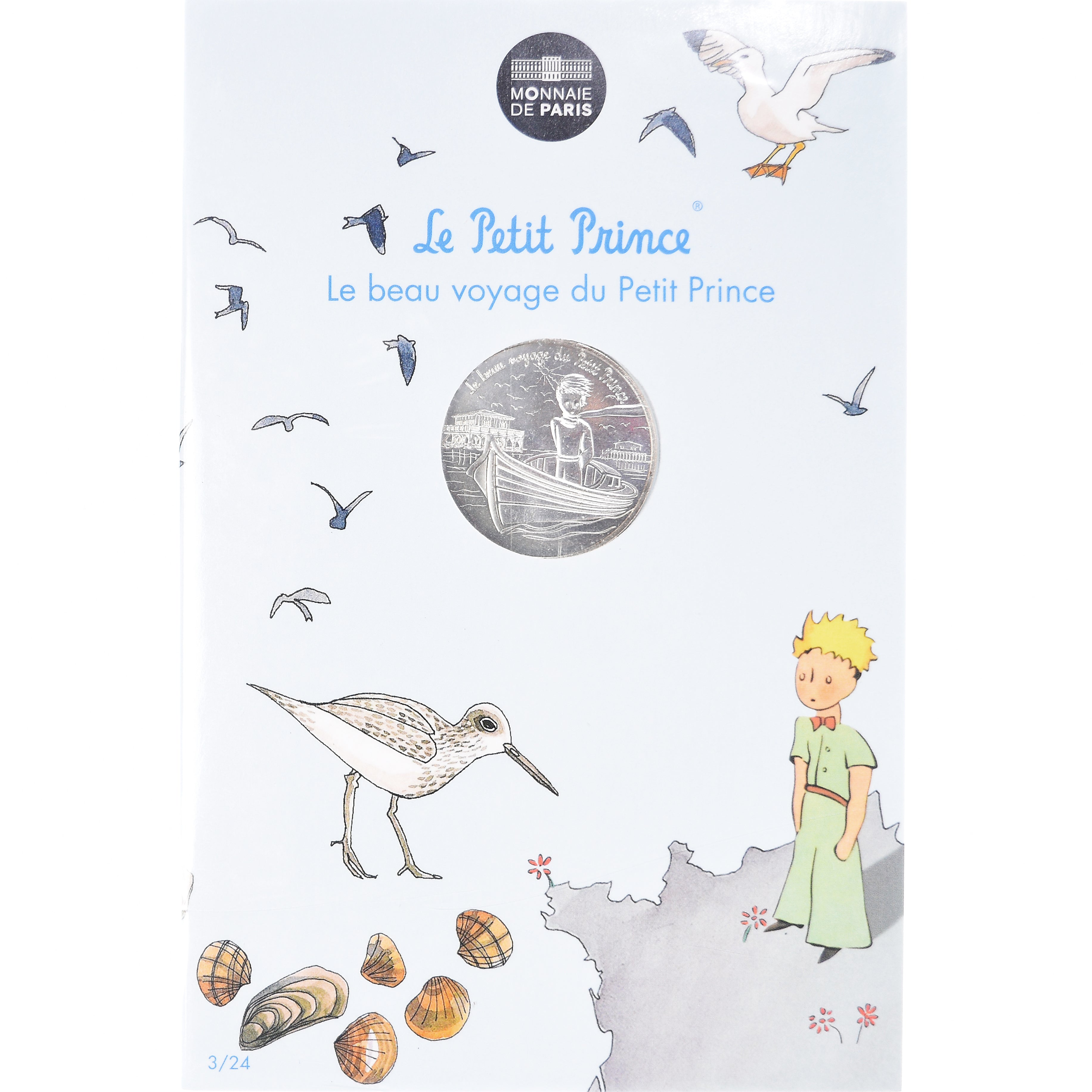 França, Monnaie de Paris, 10 Euro, Le Petit Prince (Baie d'Arcachon), 2016