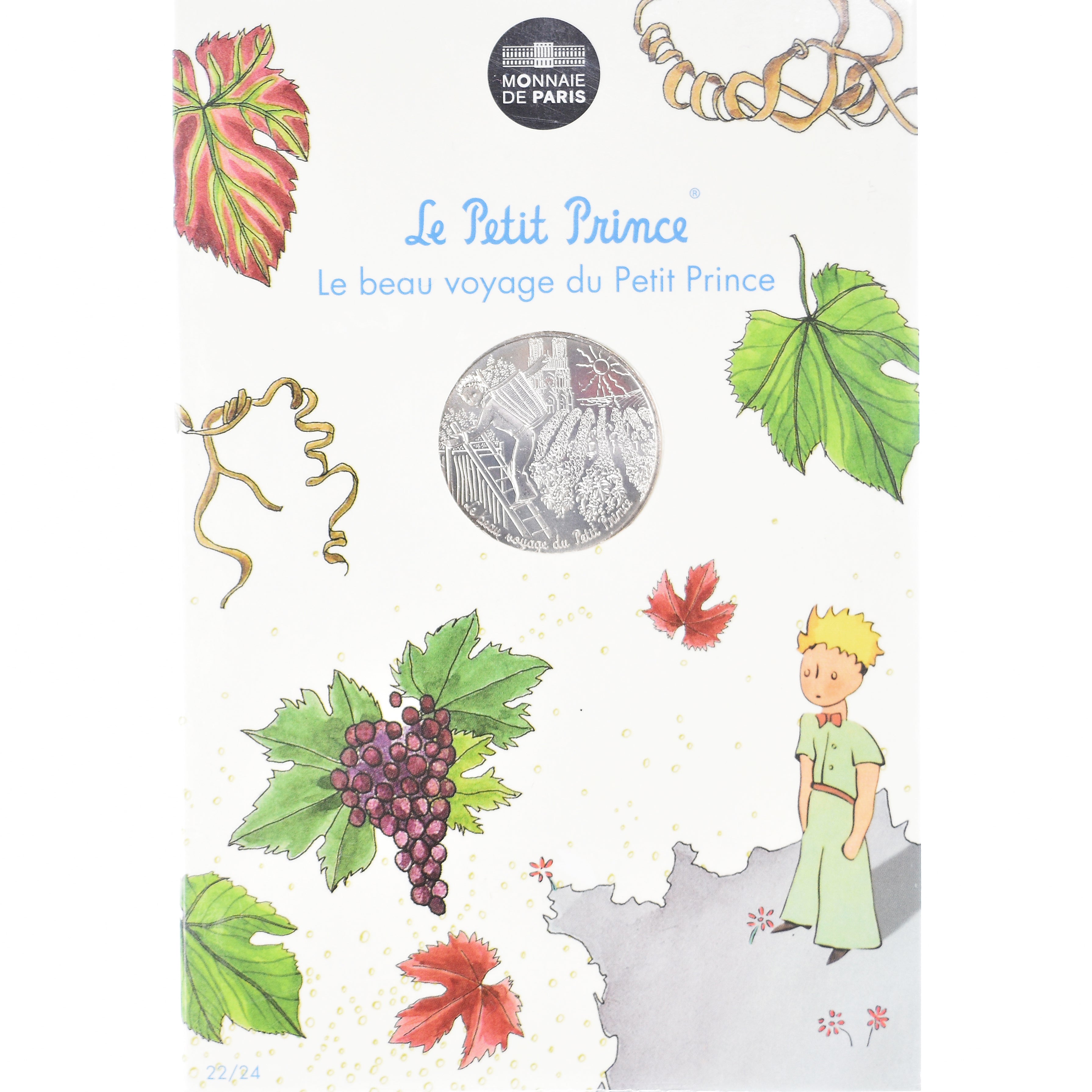 Francia, Monnaie de Paris, 10 Euro, Le Petit Prince fait les vendanges, 2016