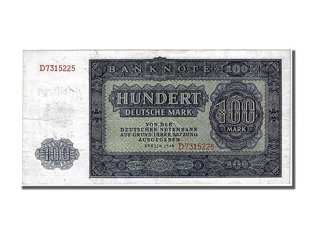 Banknote, Germany - Democratic Republic, 100 Deutsche Mark, 1948, AU(55-58)