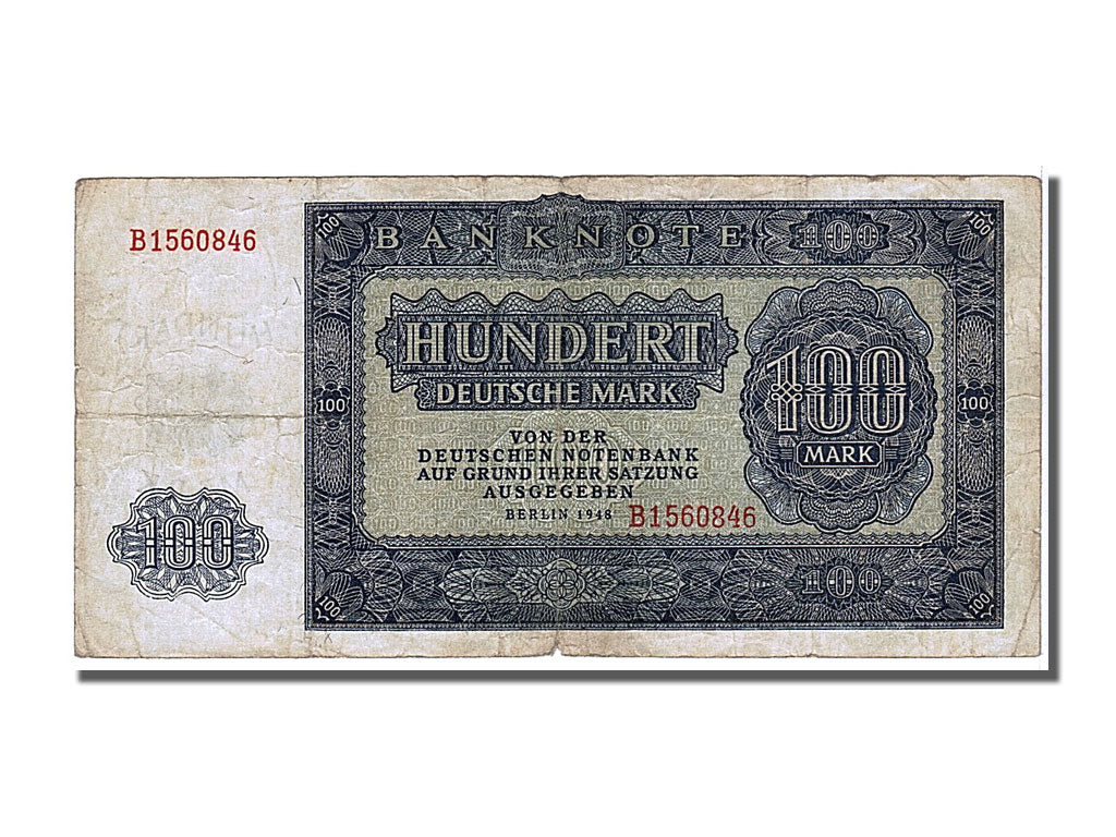 Germany - Democratic Republic, 100 Deutsche Mark, 1948, KM #15a, EF(40-45),...