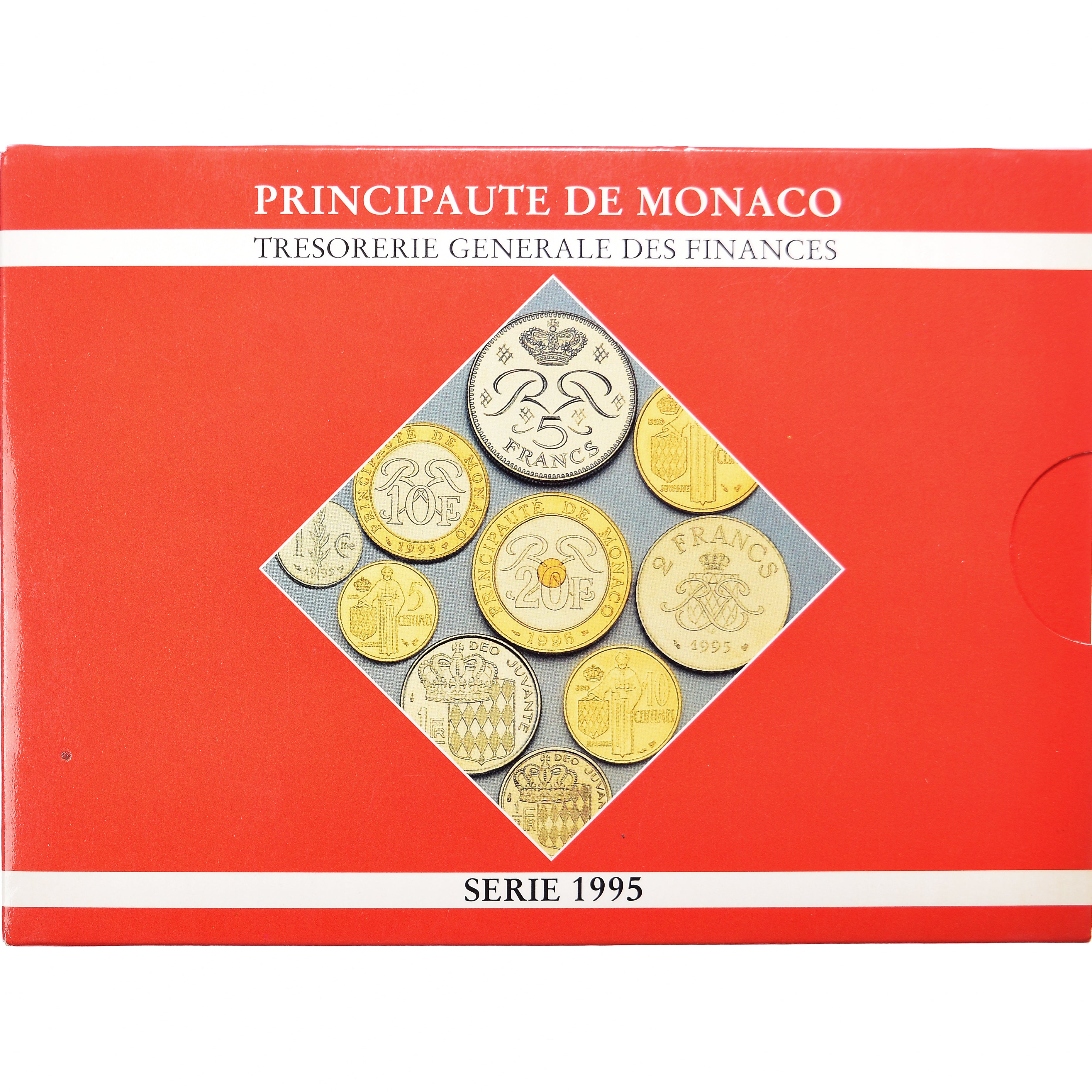 Münze, Monaco, Coffret  Monaco 1995, Set, 1995, BE, STGL, (No Composition)