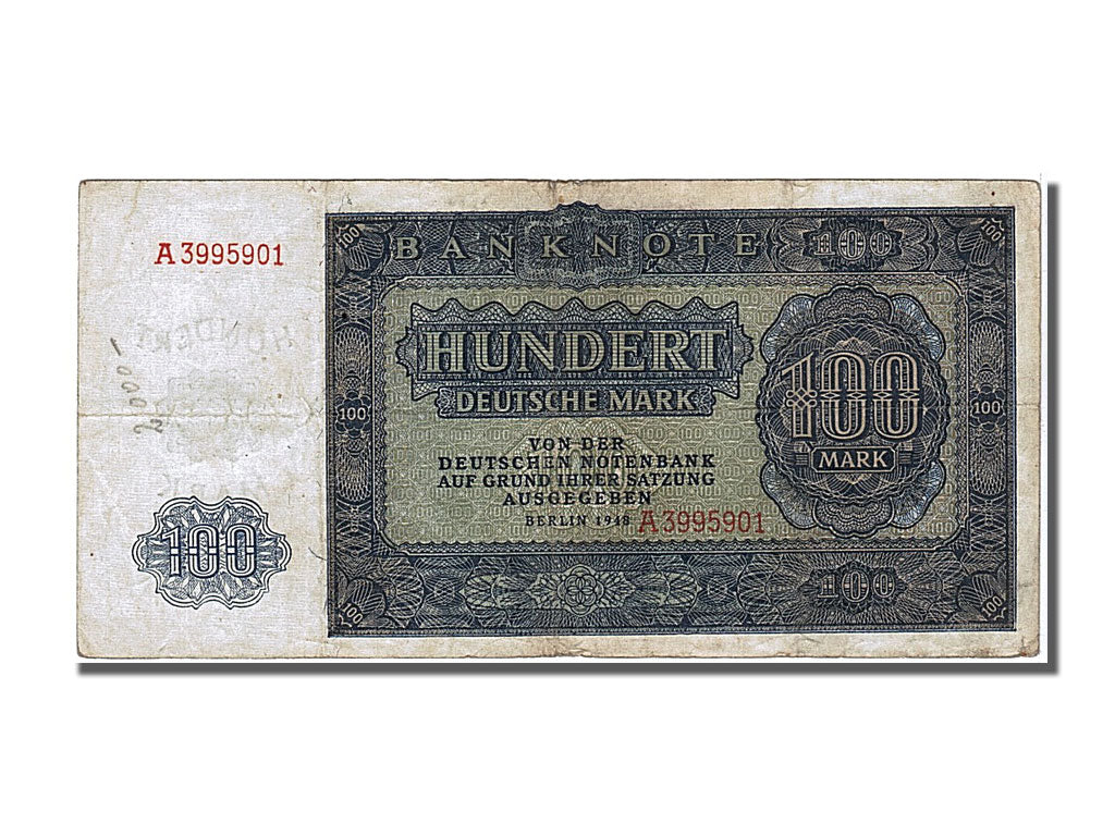 Banknote, Germany - Democratic Republic, 100 Deutsche Mark, 1948, EF(40-45)