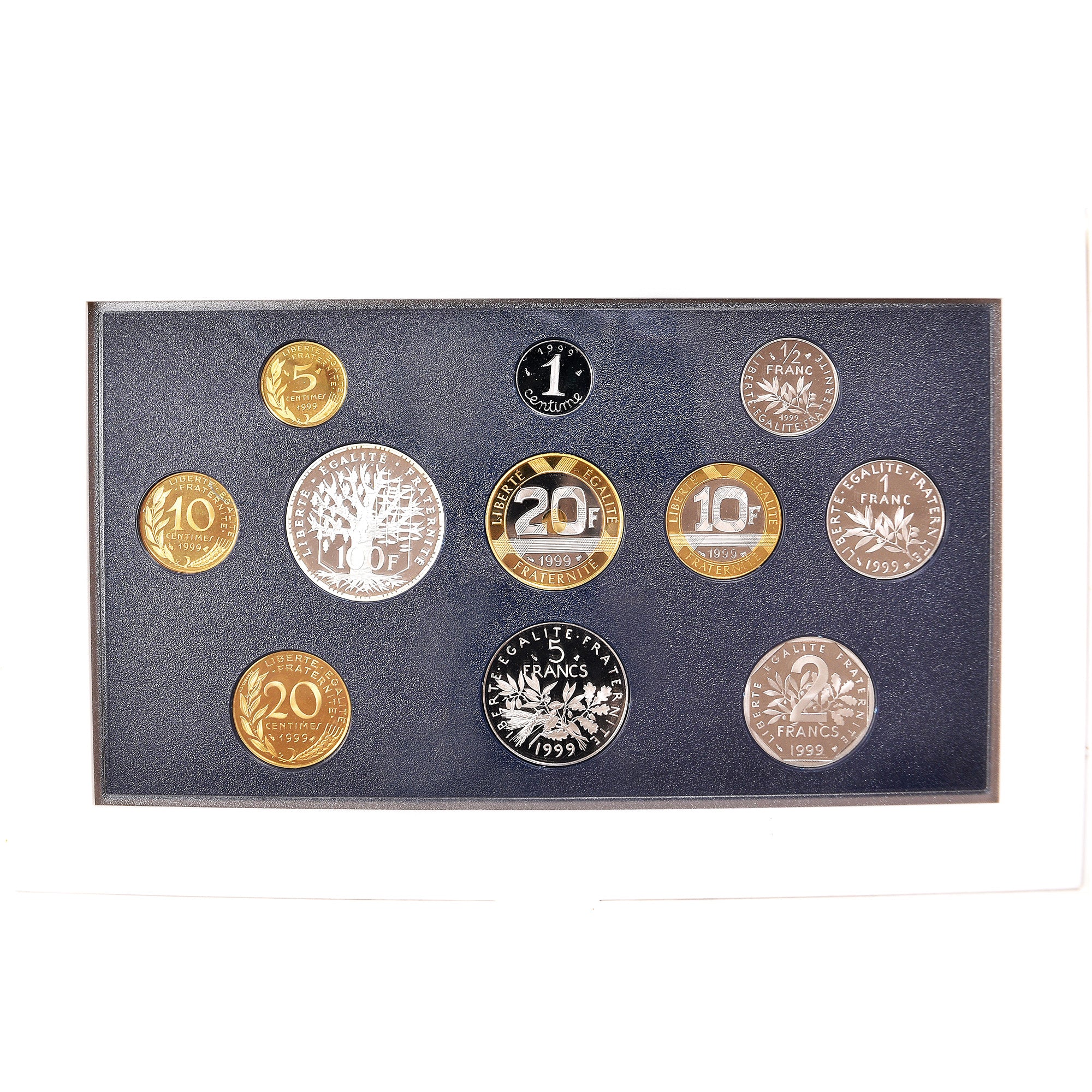 Münze, Frankreich, Monnaie de Paris, Set francs., 1999, Paris, BE, STGL