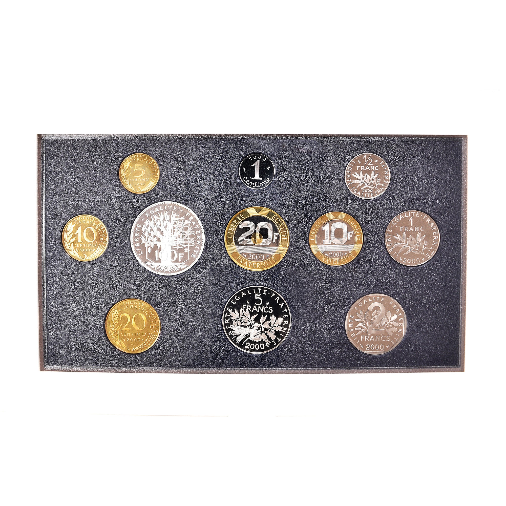 Münze, Frankreich, Monnaie de Paris, Set Franc, 2000, Paris, BE, STGL