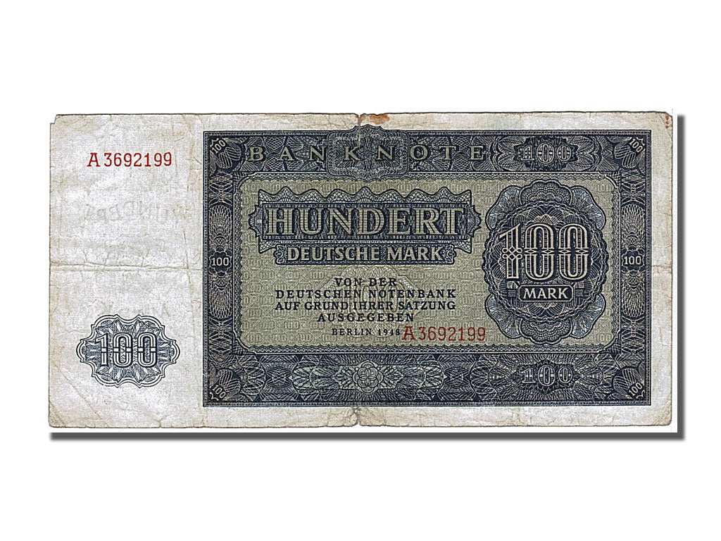 Germany - Democratic Republic, 100 Deutsche Mark, 1948, KM #15a, VF(30-35),...