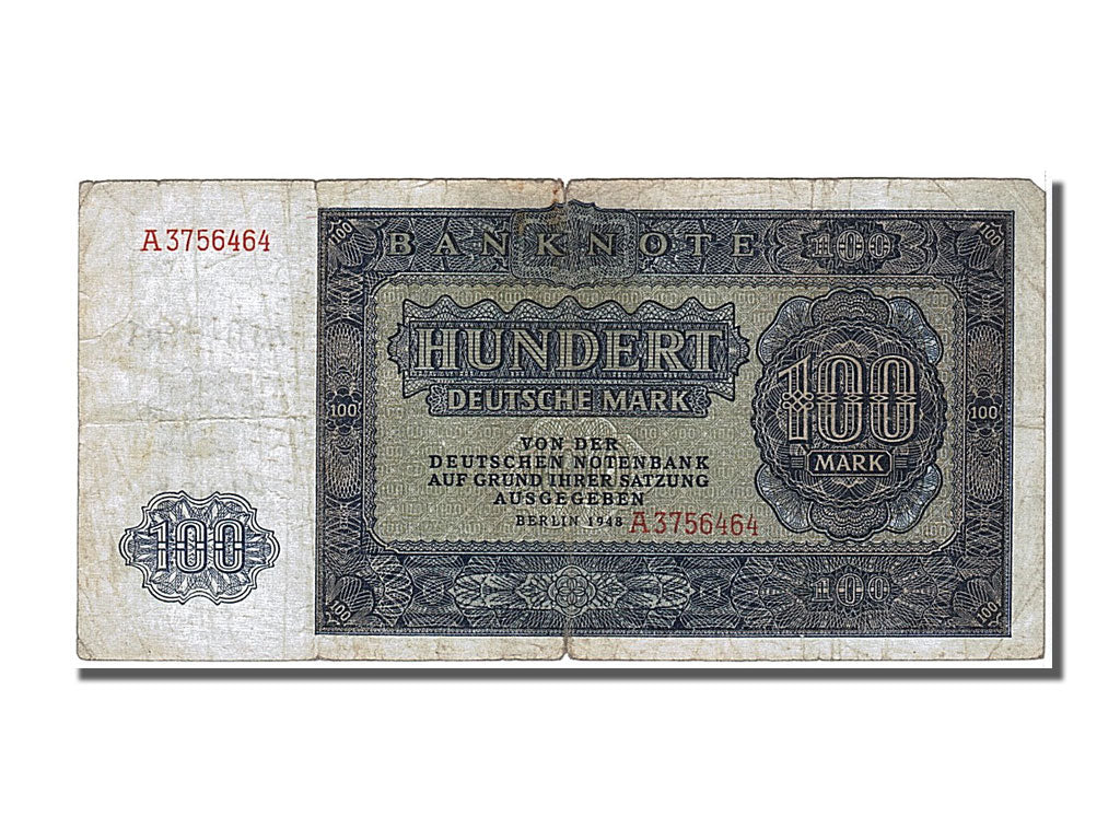 Germania - Repubblica Democratica, 100 Deutsche Mark, 1948, MB+