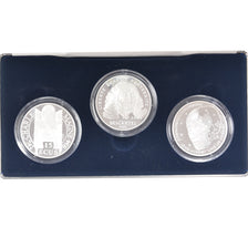 Coin, France, Charlemagne 1990-Descartes 1991-Jean Monnet 1992, Set, BE