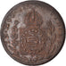 Moneda, Brasil, Pedro I, 80 Reis, 1829, Bahia, MBC, Cobre, KM:366.2