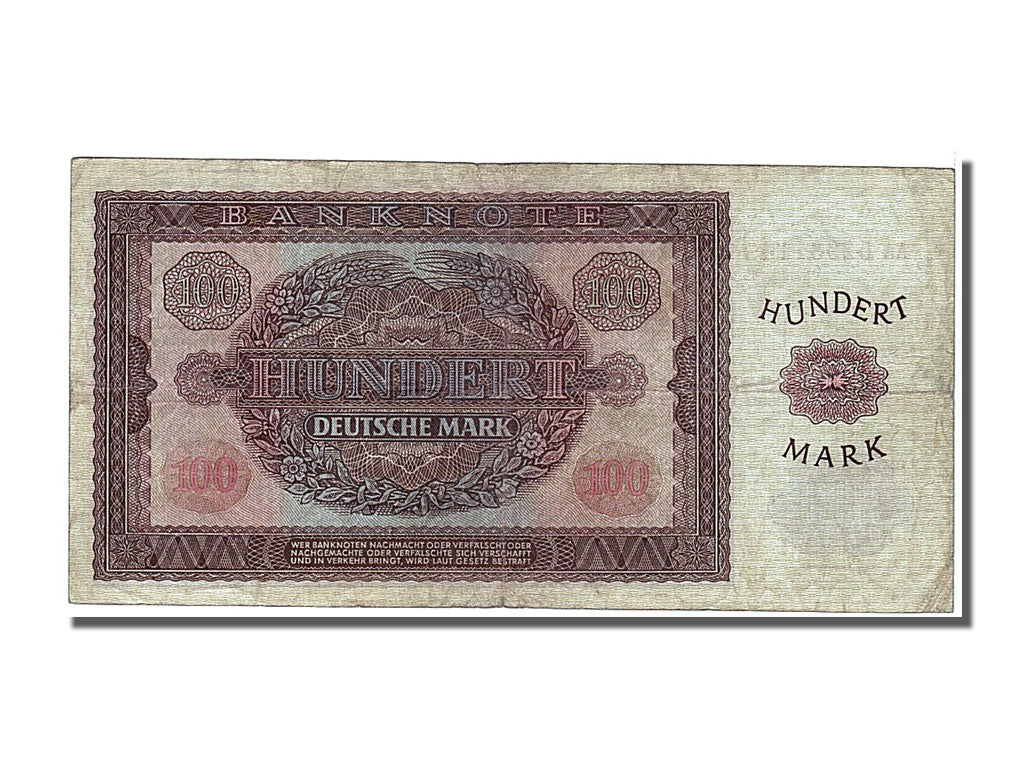 Germany - Democratic Republic, 100 Deutsche Mark, 1955, KM #21, EF(40-45),...