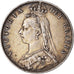 Moneta, Wielka Brytania, Victoria, 1/2 Crown, 1889, London, VF(30-35), Srebro