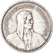Coin, Switzerland, 5 Francs, 1933, Bern, VF(30-35), Silver, KM:40