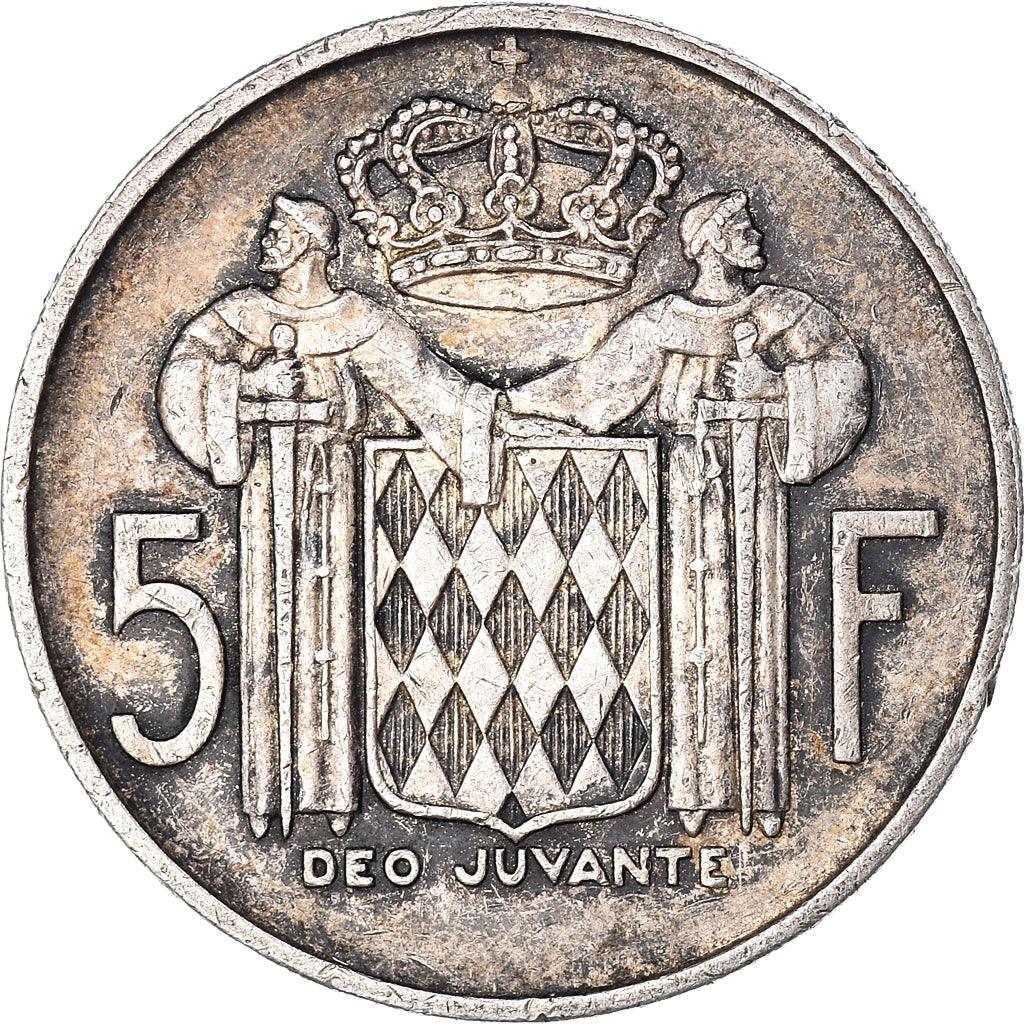 Coin, Monaco, Rainier III, 5 Francs, 1960, EF(40-45), Silver, KM:141, Gadoury:MC