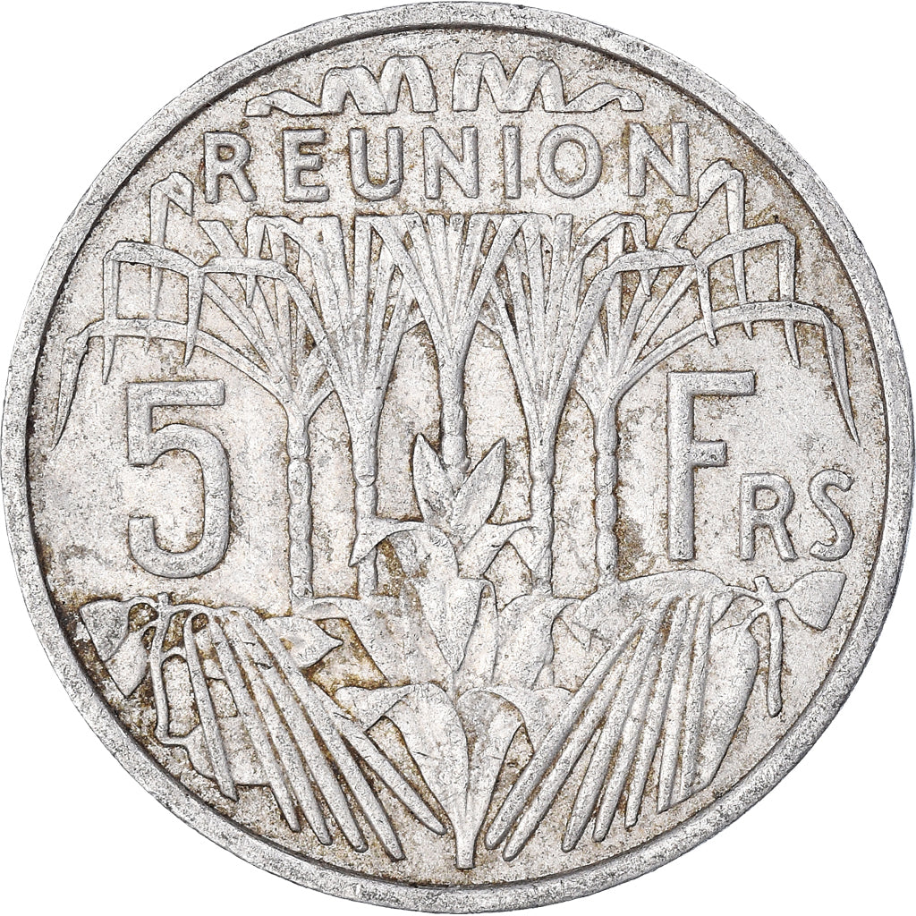 Coin, Réunion, 5 Francs, 1969, EF(40-45), Aluminum, KM:9