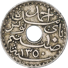 Coin, Tunisia, Ahmad Pasha Bey, 10 Centimes, 1931, Paris, VF(30-35)