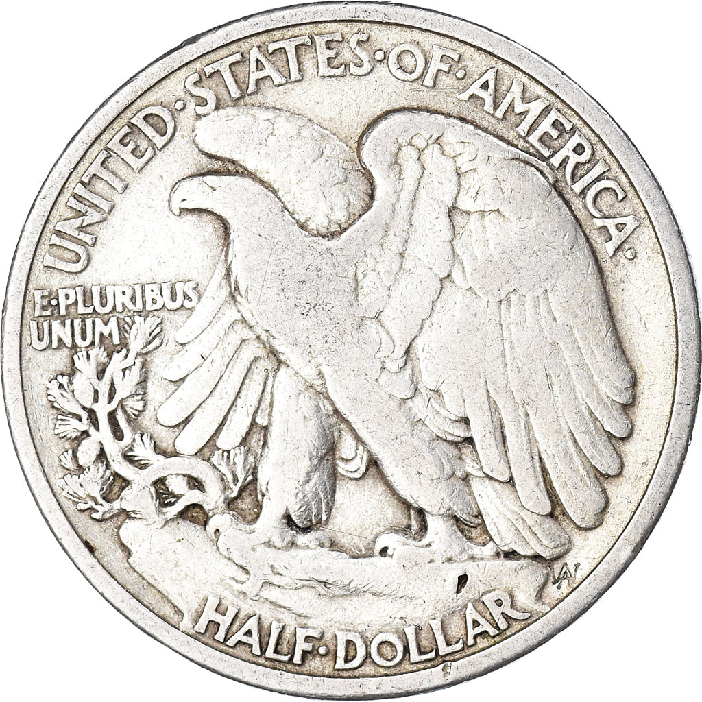 Coin, United States, Walking Liberty Half Dollar, Half Dollar, 1936, U.S. Mint