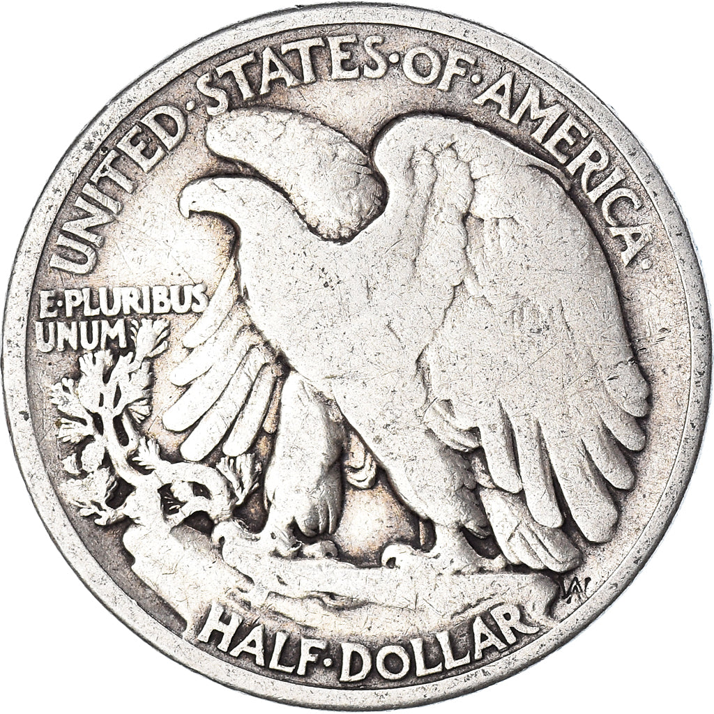 Coin, United States, Walking Liberty Half Dollar, Half Dollar, 1936, U.S. Mint