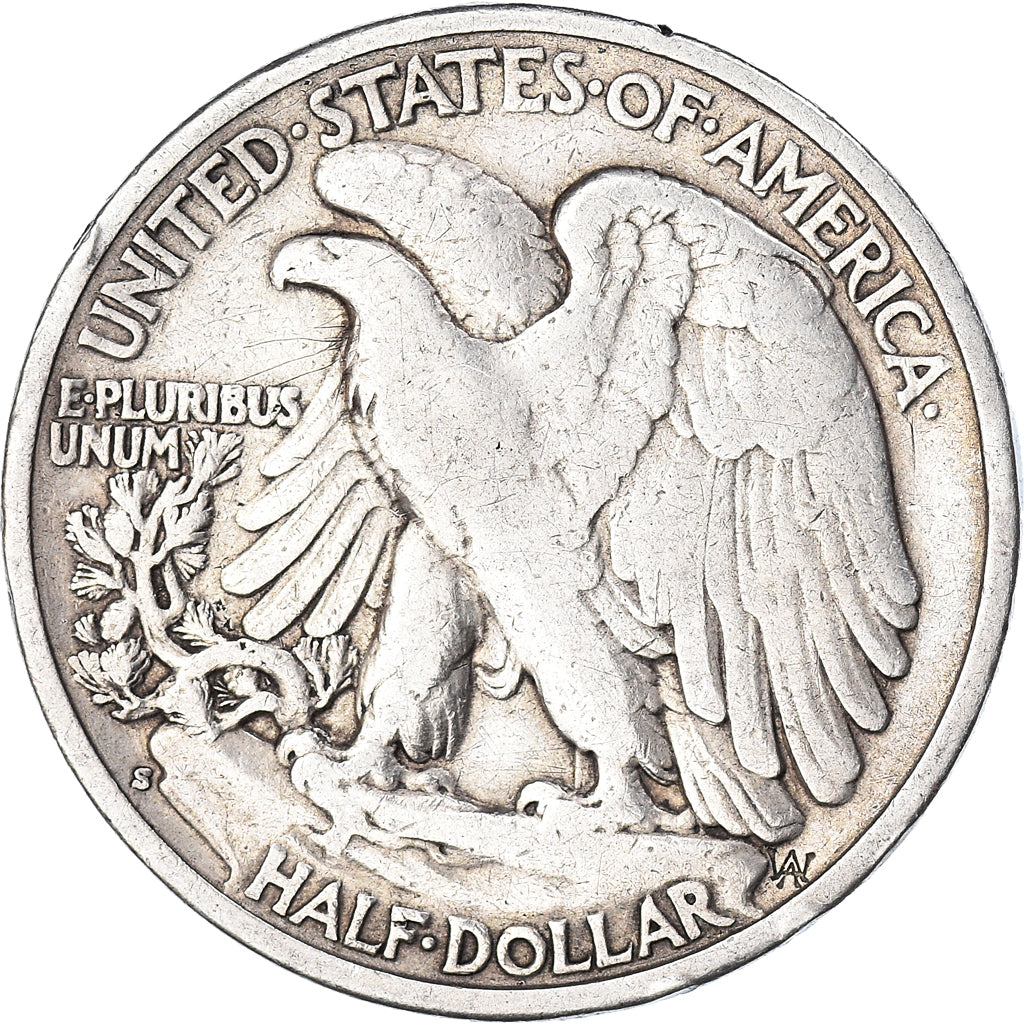Coin, United States, Walking Liberty Half Dollar, Half Dollar, 1940, U.S. Mint
