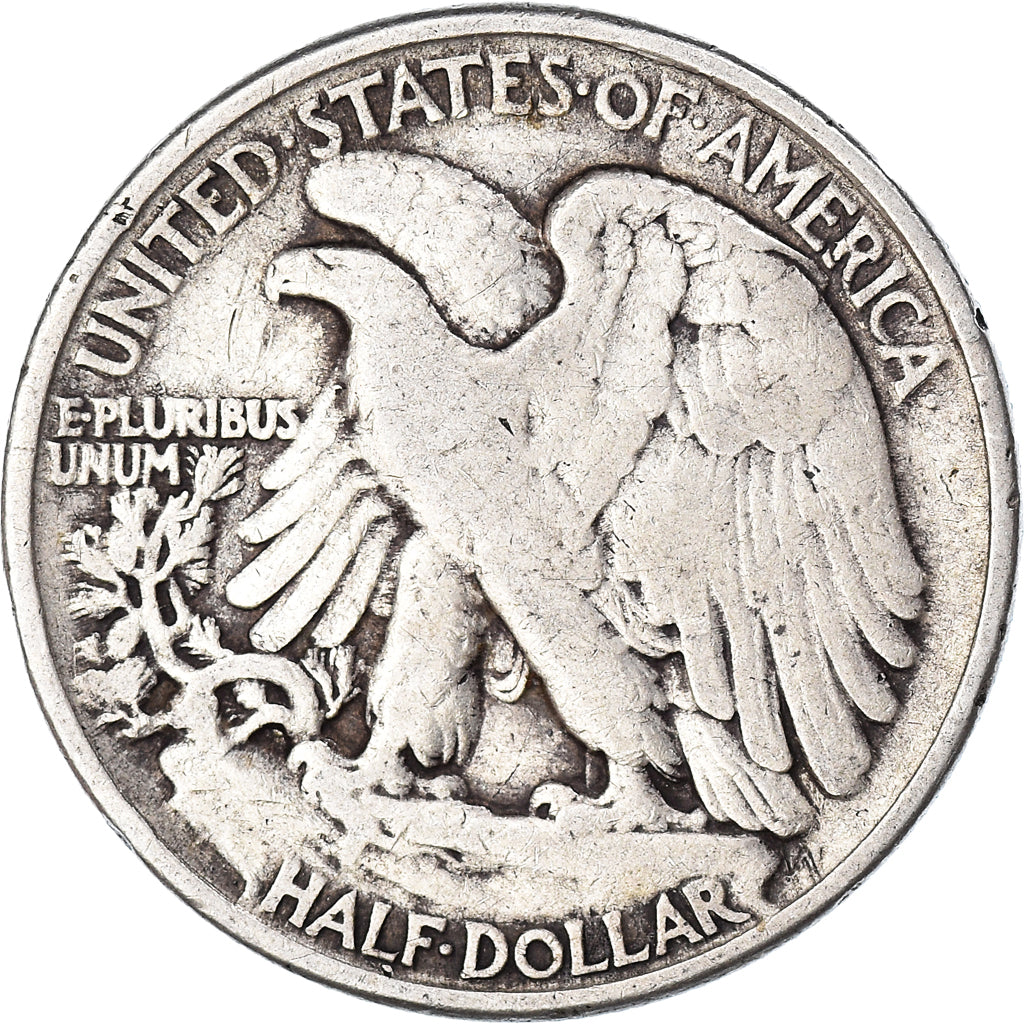 Coin, United States, Walking Liberty Half Dollar, Half Dollar, 1944, U.S. Mint