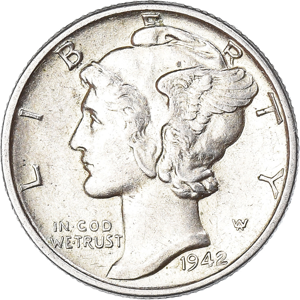 Moneta, Stati Uniti, Mercury Dime, Dime, 1942, U.S. Mint, Philadelphia, SPL